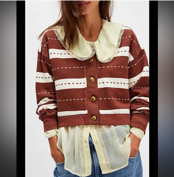 Free people Grace Printed Cardi NWT - Picture 1 of 3